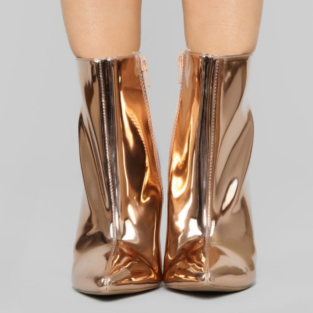 👣WILD DIVA Rose Gold Akira 😽Boots, heels, shoes 😼 - Picture 4 of 11